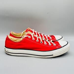 Converse Shoes Mens 11 Red Canvas Chuck Taylor All Star 2 Low Athletic Sneakers